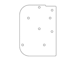 Pair of plates for mounting double blinds to SpeedClip