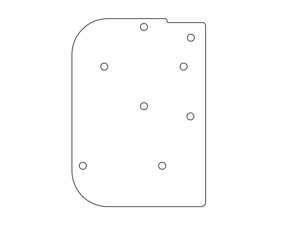 Pair of plates for mounting double blinds to SpeedClip